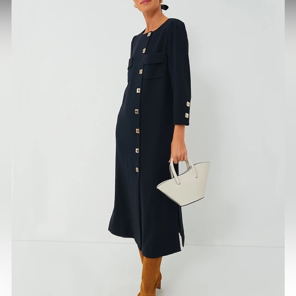 Navy Barnett Dress - Picture 2 of 11
